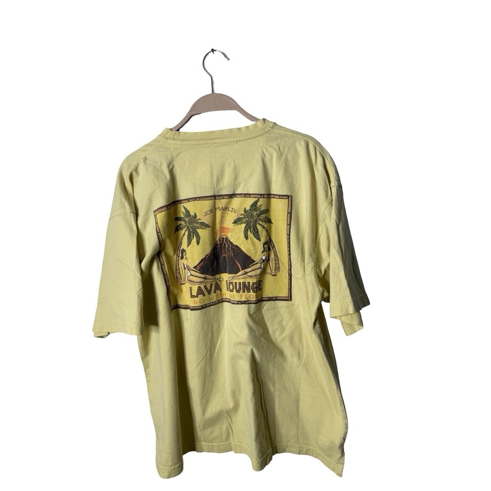 Joe Marlin Lava Lounge XL large  t shirt palm trees bikini girls